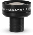 5.5mm F#1.8 Lens - 1/1.8 Inch - M12 Thread