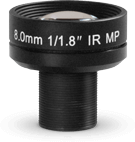 8mm F#1.8 Lens - 1/1.8 Inch - M12 Thread